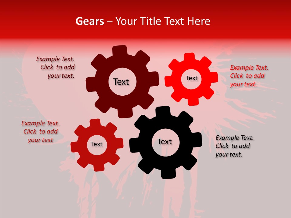 Painted Blob Card PowerPoint Template