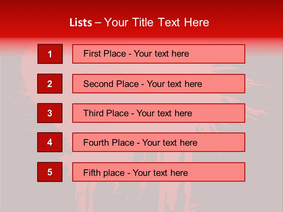 Painted Blob Card PowerPoint Template