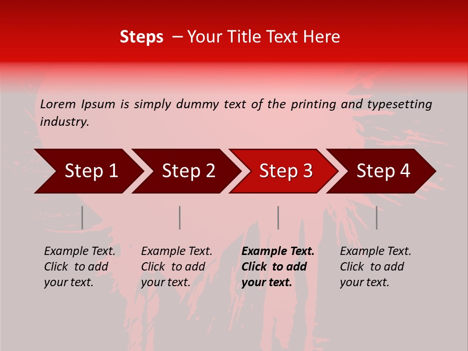 Painted Blob Card PowerPoint Template