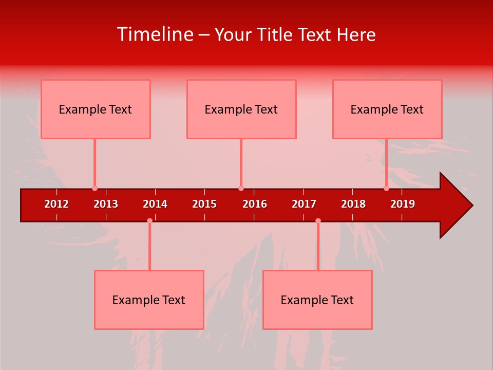 Painted Blob Card PowerPoint Template