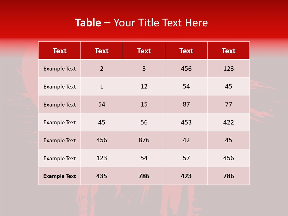 Painted Blob Card PowerPoint Template