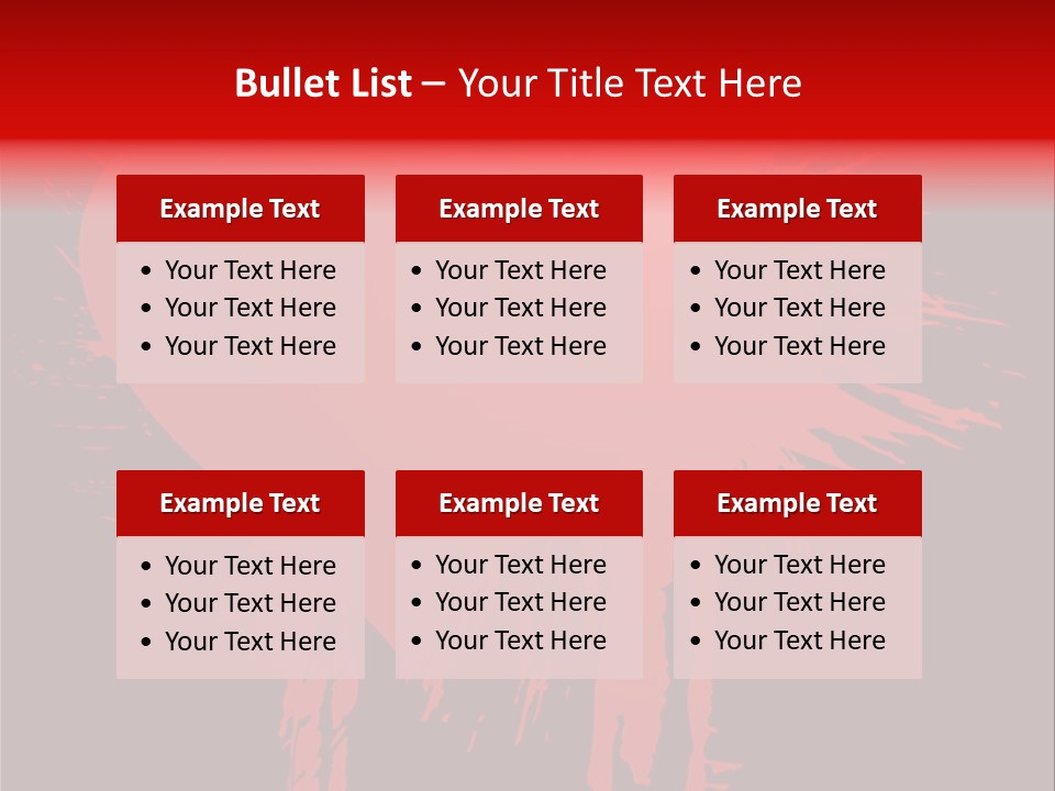 Painted Blob Card PowerPoint Template