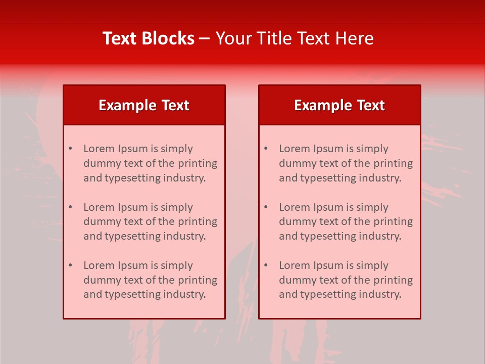 Painted Blob Card PowerPoint Template