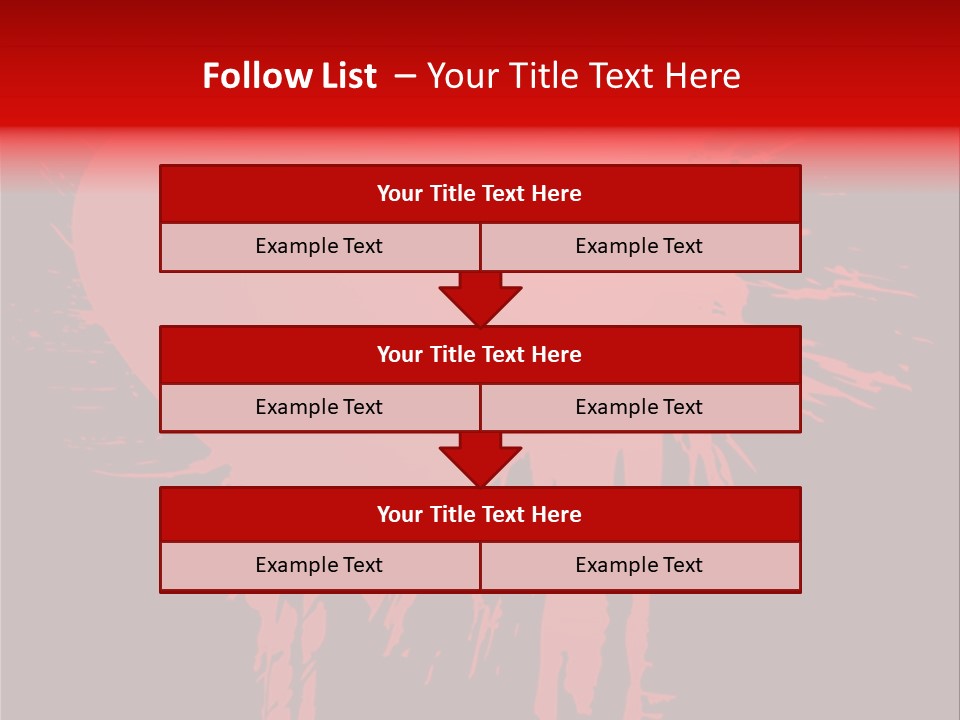 Painted Blob Card PowerPoint Template