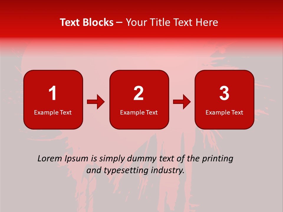 Painted Blob Card PowerPoint Template