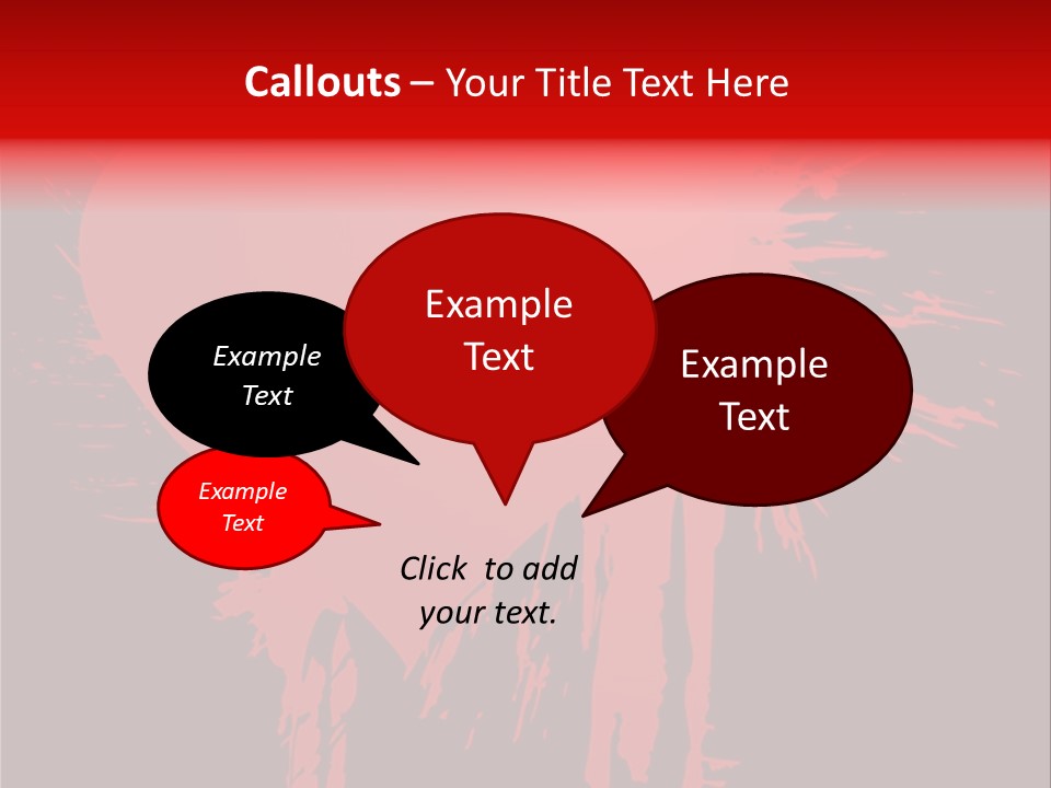 Painted Blob Card PowerPoint Template