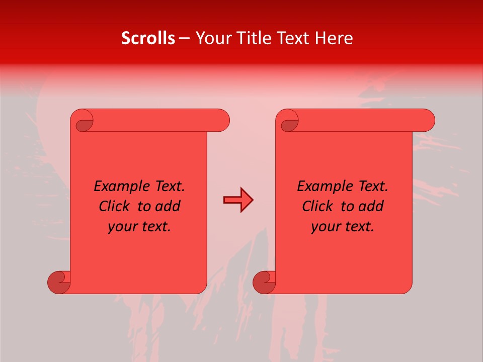 Painted Blob Card PowerPoint Template