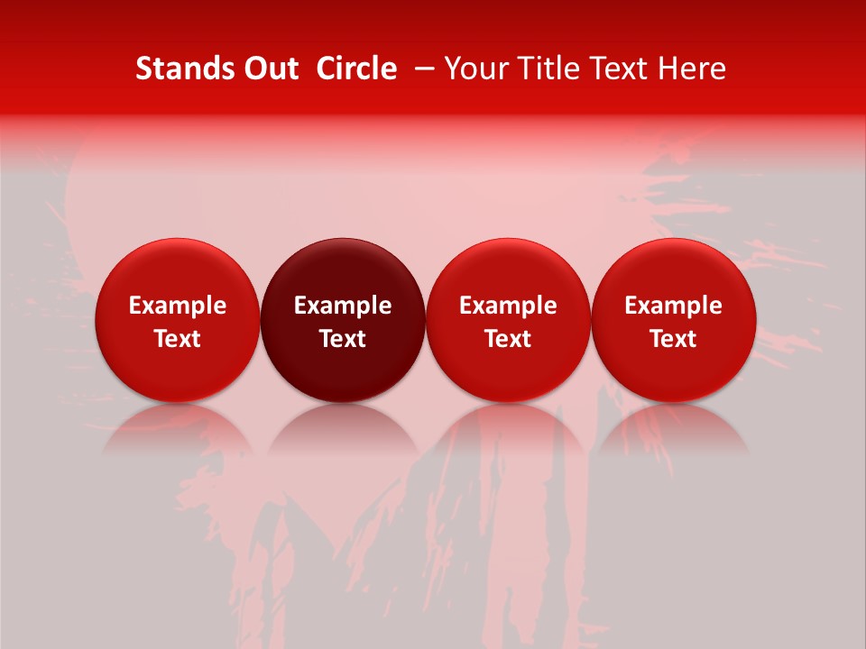 Painted Blob Card PowerPoint Template