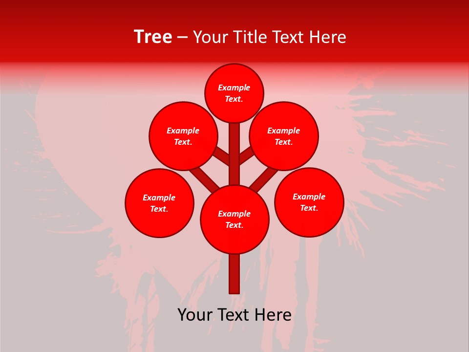 Painted Blob Card PowerPoint Template