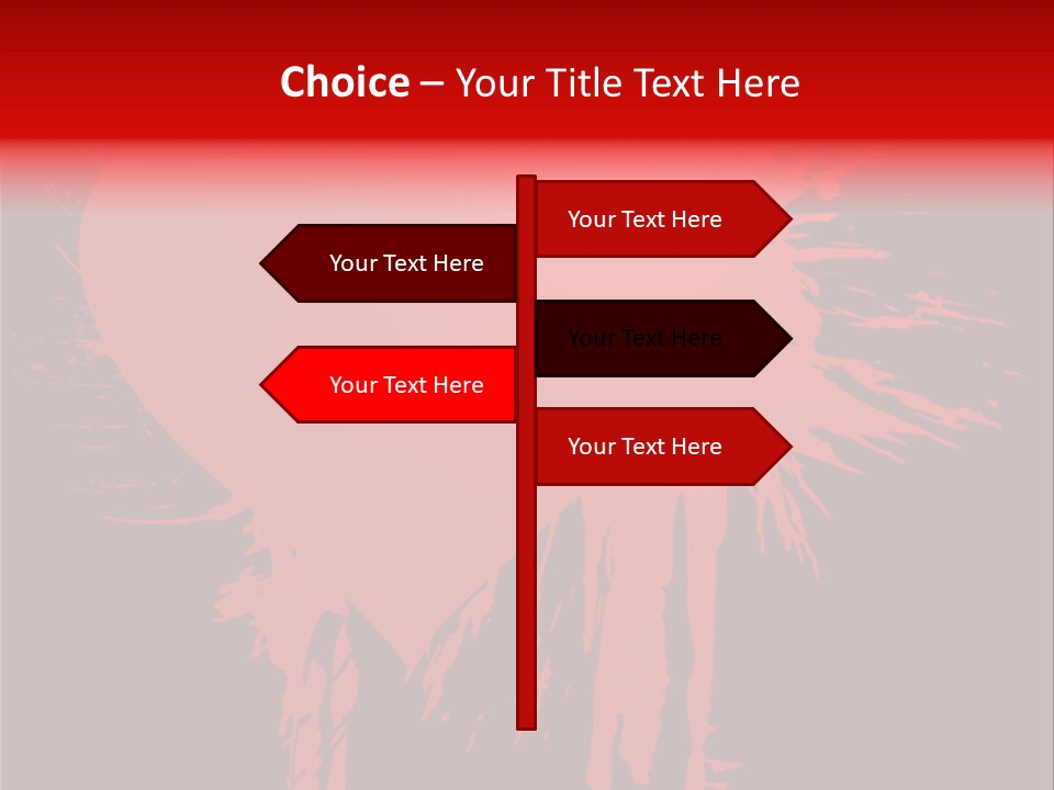 Painted Blob Card PowerPoint Template