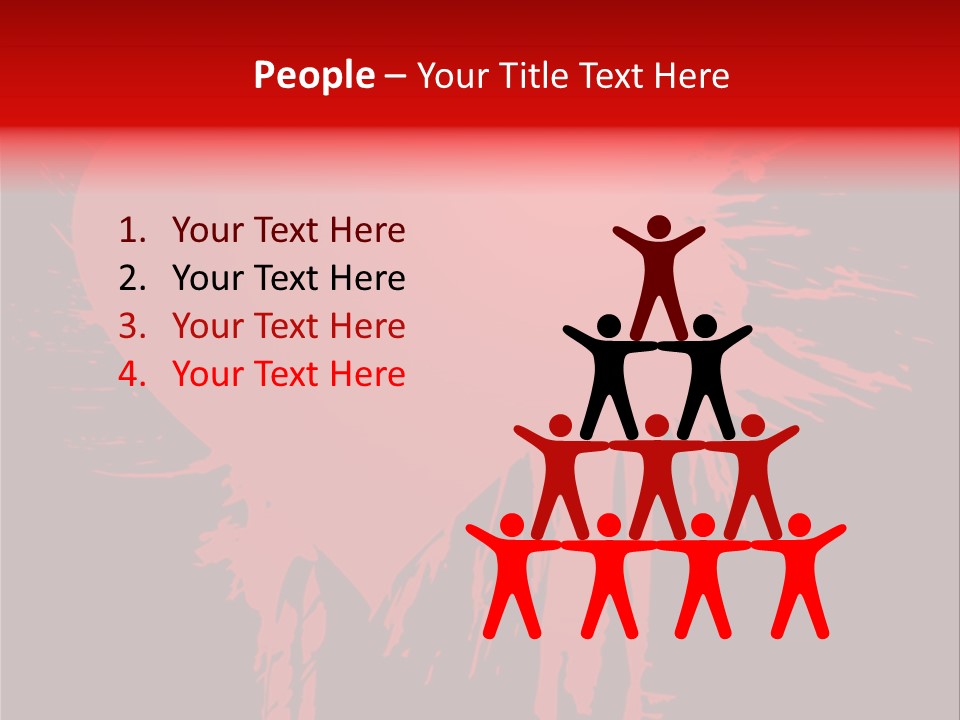 Painted Blob Card PowerPoint Template