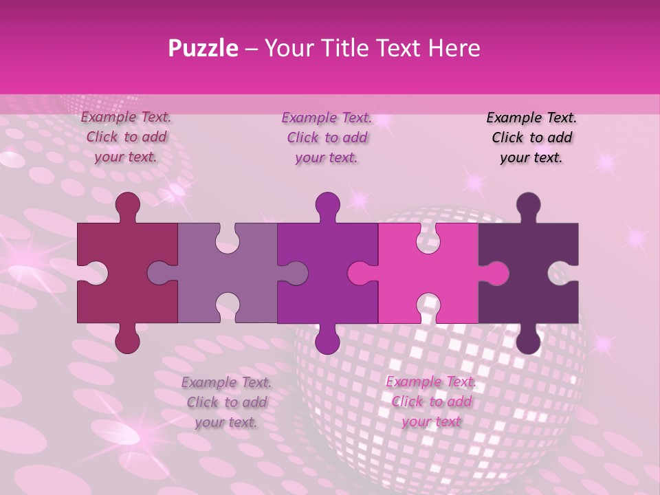 Disco Spotlight Lights PowerPoint Template