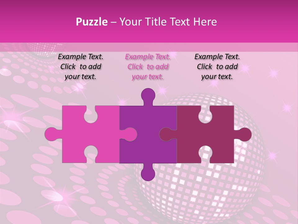 Disco Spotlight Lights PowerPoint Template