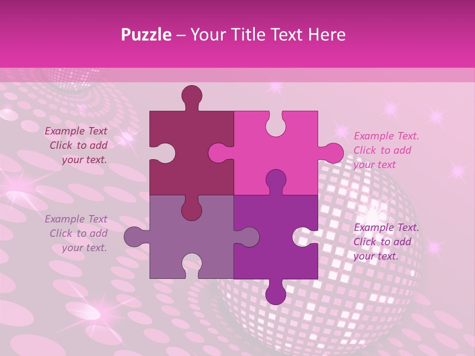 Disco Spotlight Lights PowerPoint Template