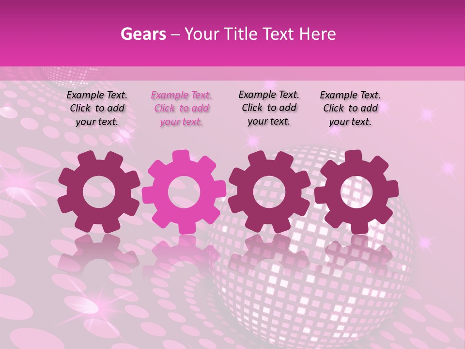 Disco Spotlight Lights PowerPoint Template