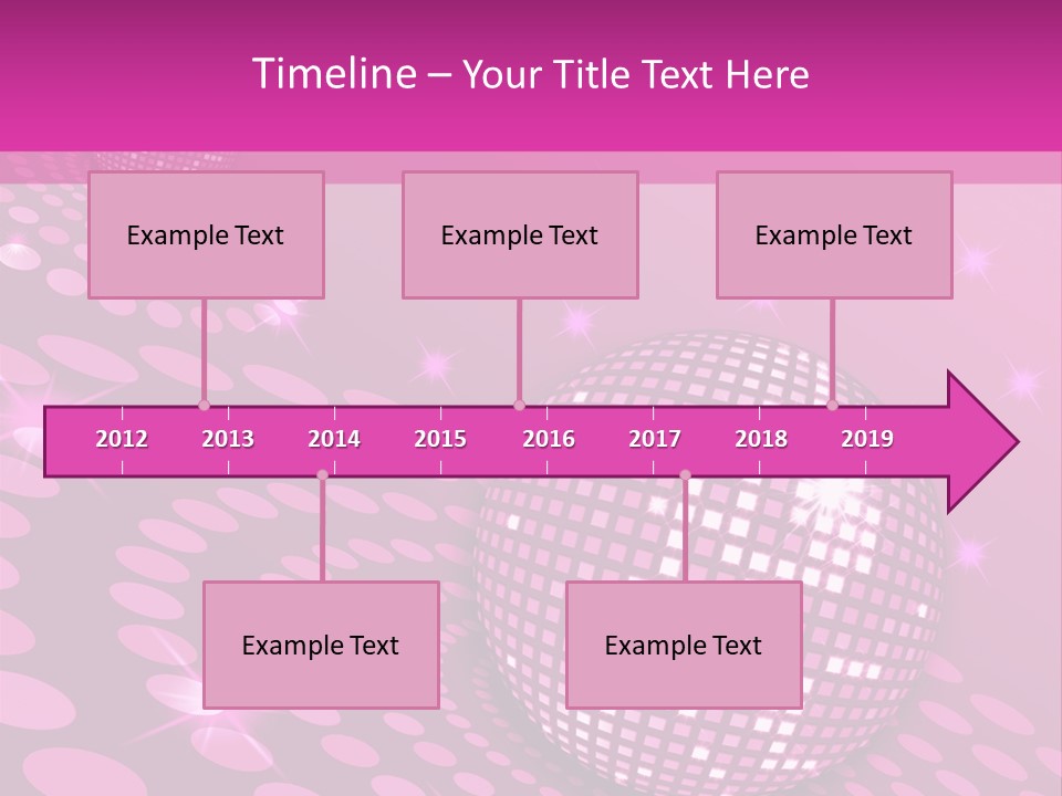 Disco Spotlight Lights PowerPoint Template