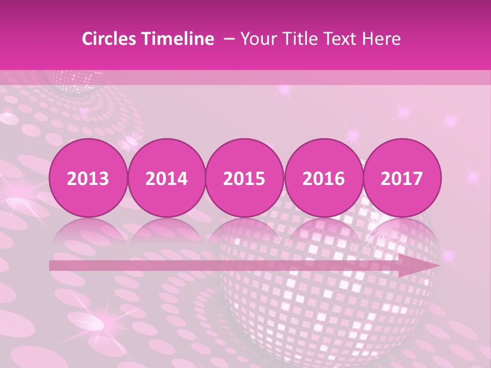 Disco Spotlight Lights PowerPoint Template