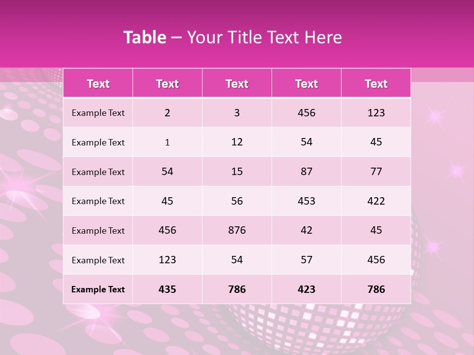 Disco Spotlight Lights PowerPoint Template