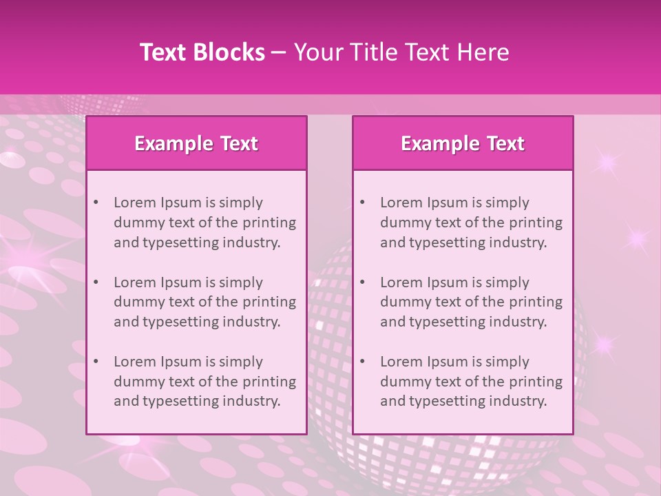 Disco Spotlight Lights PowerPoint Template
