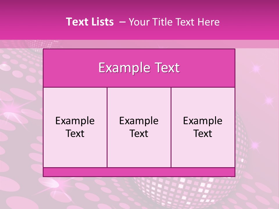 Disco Spotlight Lights PowerPoint Template