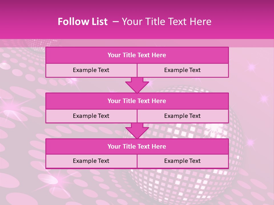 Disco Spotlight Lights PowerPoint Template