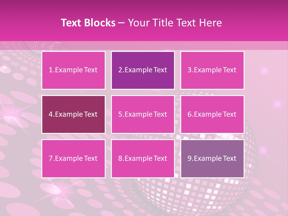 Disco Spotlight Lights PowerPoint Template