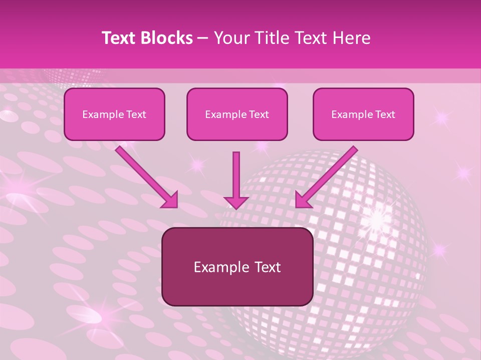 Disco Spotlight Lights PowerPoint Template
