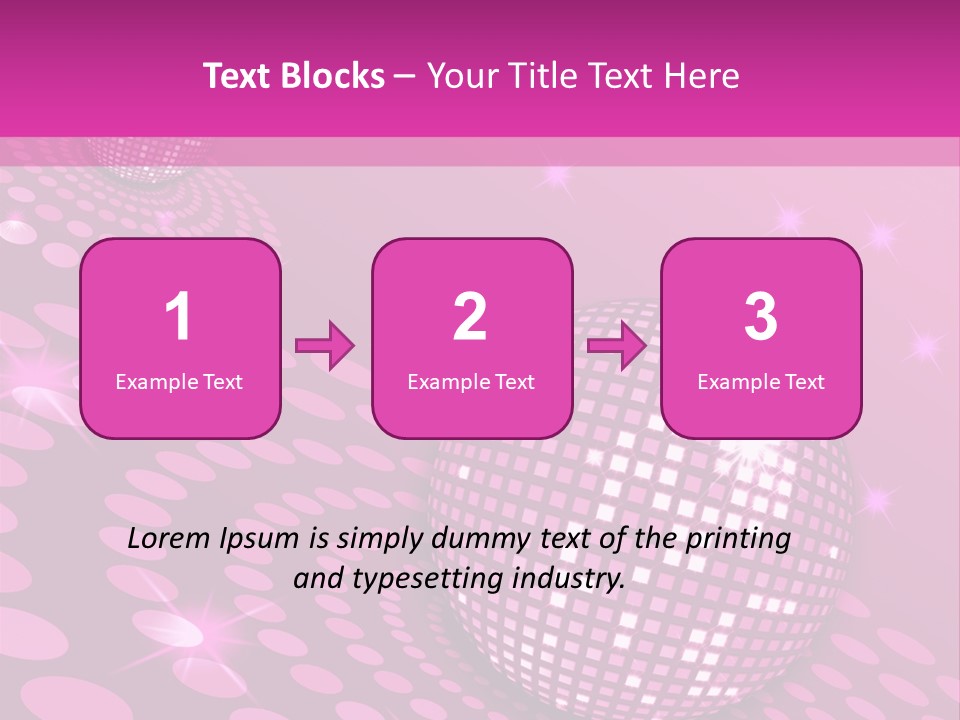 Disco Spotlight Lights PowerPoint Template