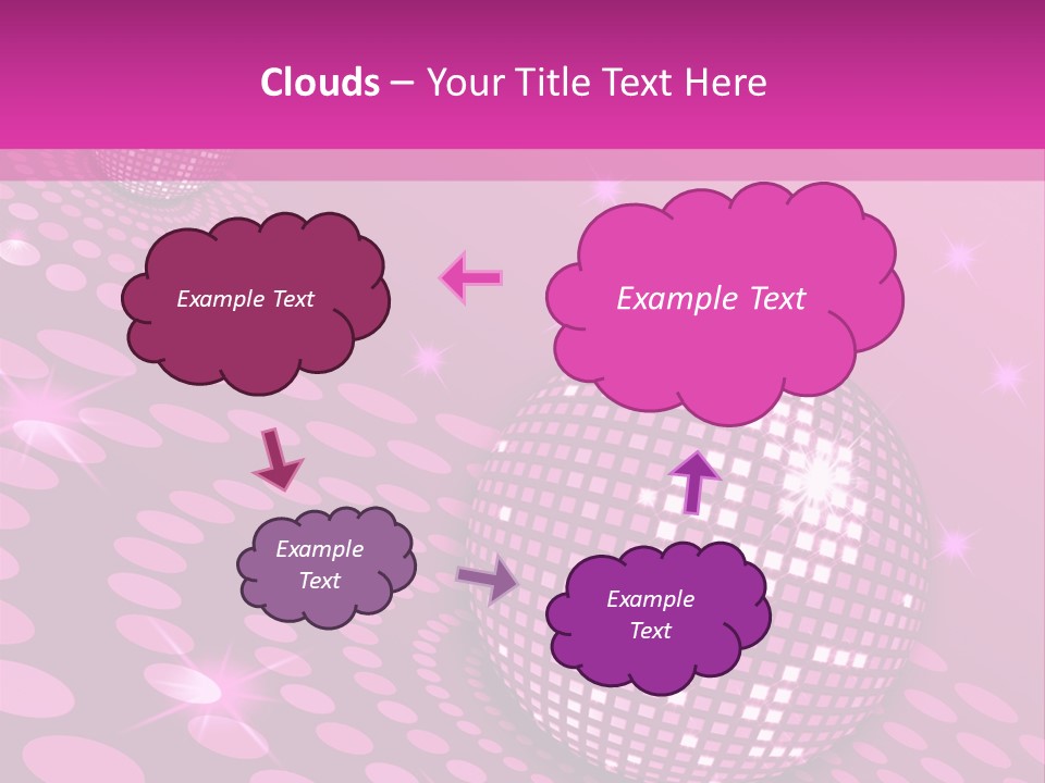 Disco Spotlight Lights PowerPoint Template