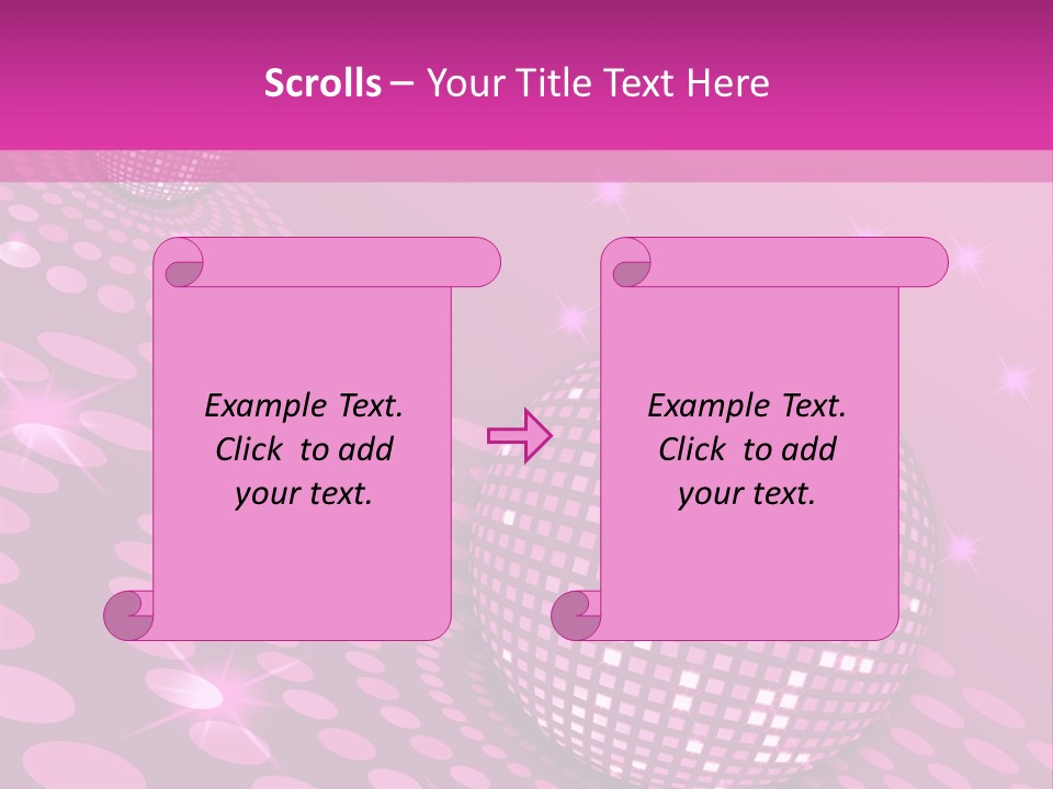 Disco Spotlight Lights PowerPoint Template