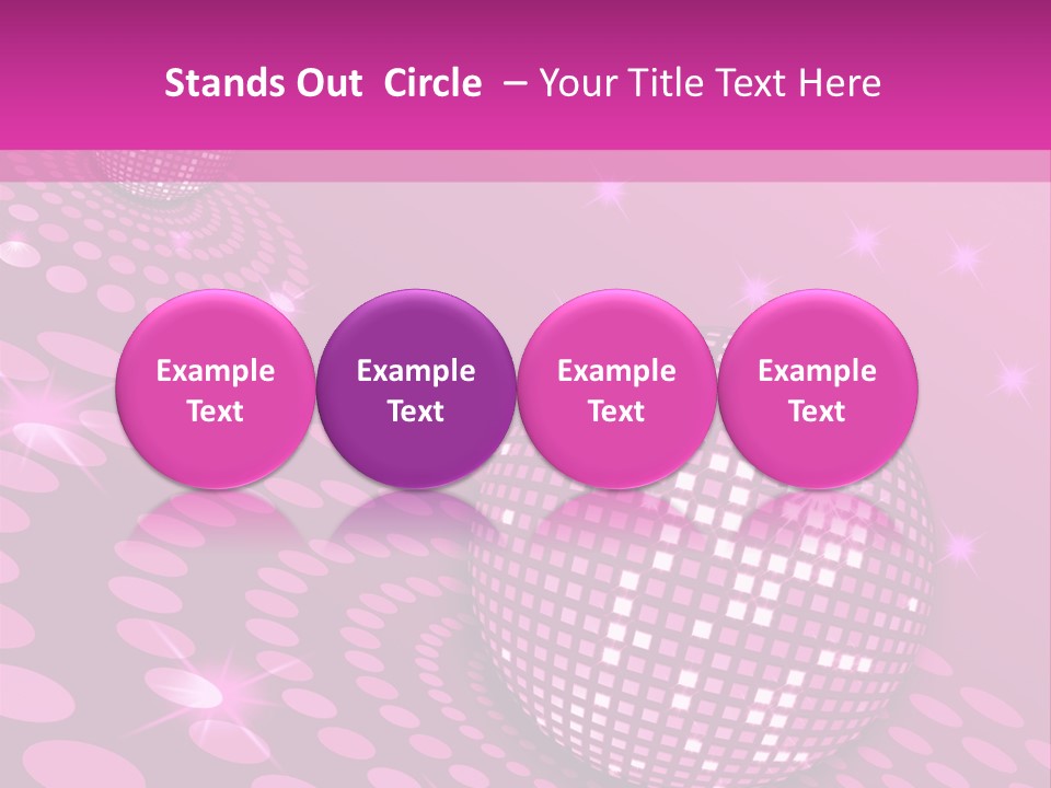 Disco Spotlight Lights PowerPoint Template