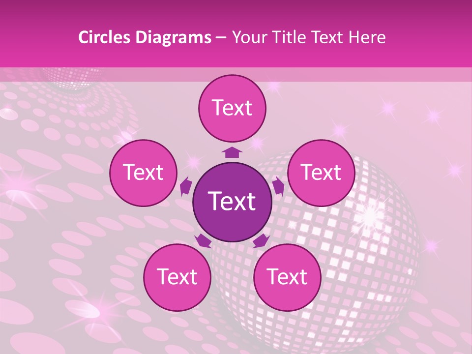 Disco Spotlight Lights PowerPoint Template