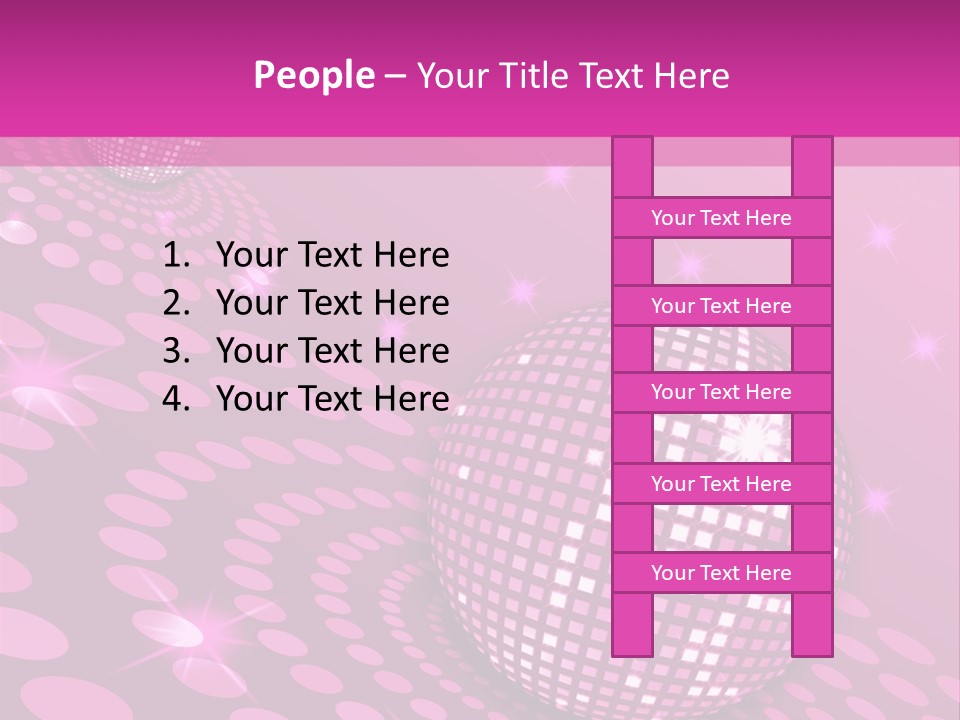 Disco Spotlight Lights PowerPoint Template