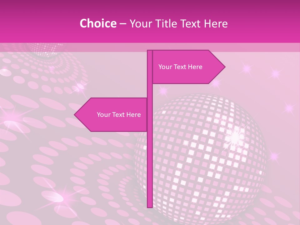 Disco Spotlight Lights PowerPoint Template