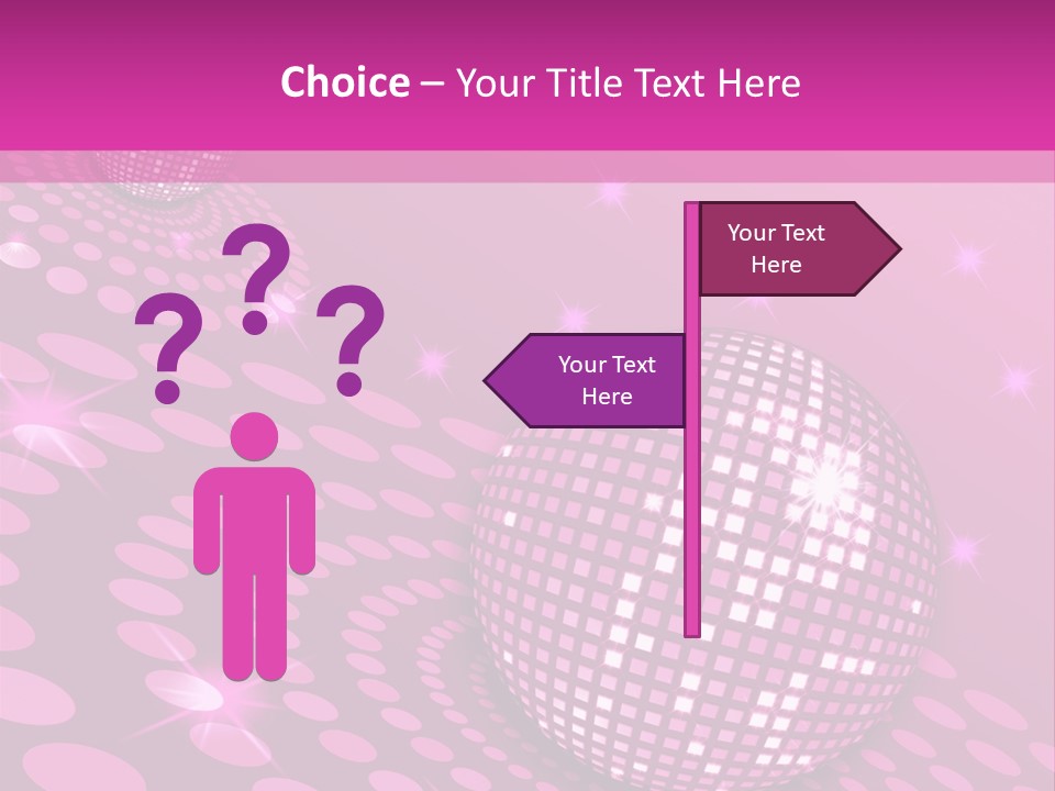 Disco Spotlight Lights PowerPoint Template