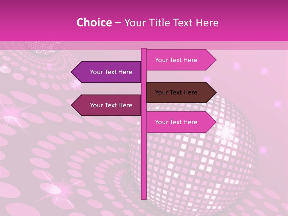 Disco Spotlight Lights PowerPoint Template