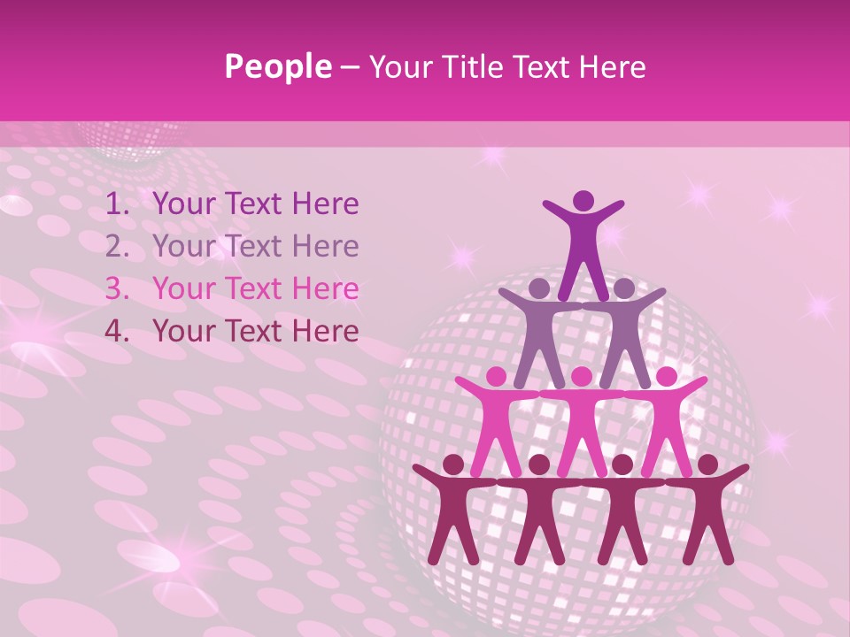 Disco Spotlight Lights PowerPoint Template