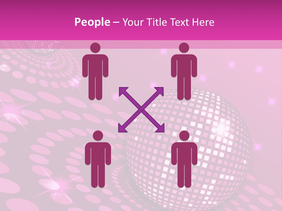 Disco Spotlight Lights PowerPoint Template