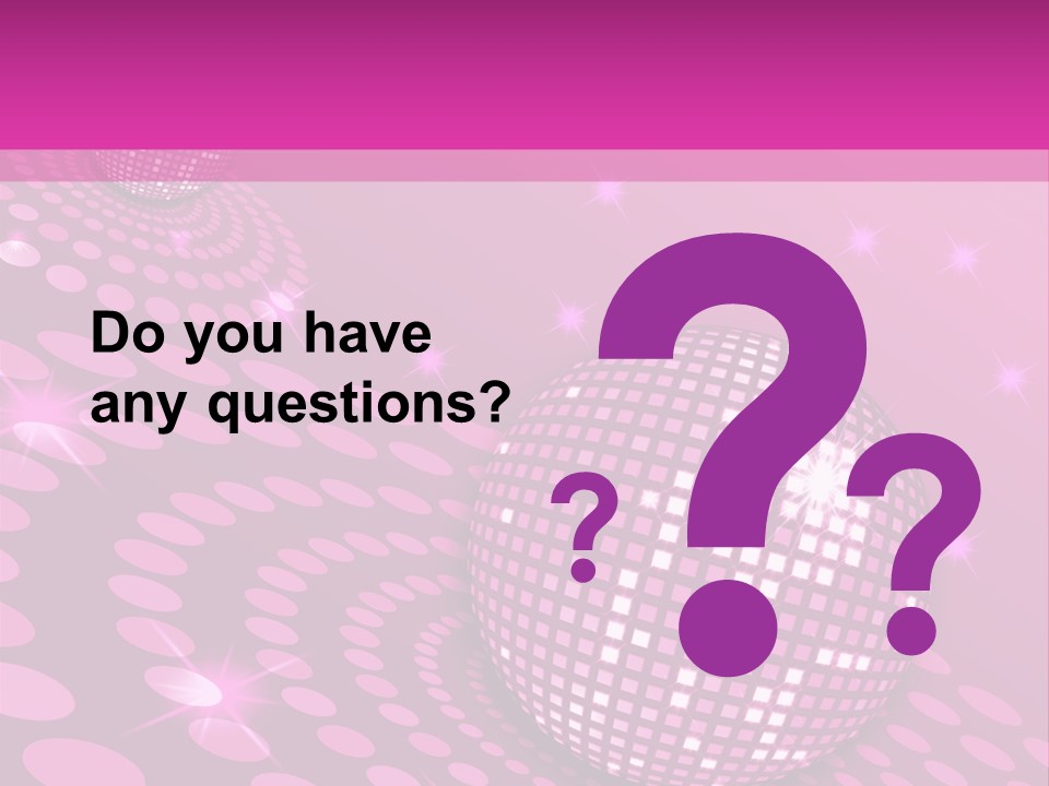 Disco Spotlight Lights PowerPoint Template