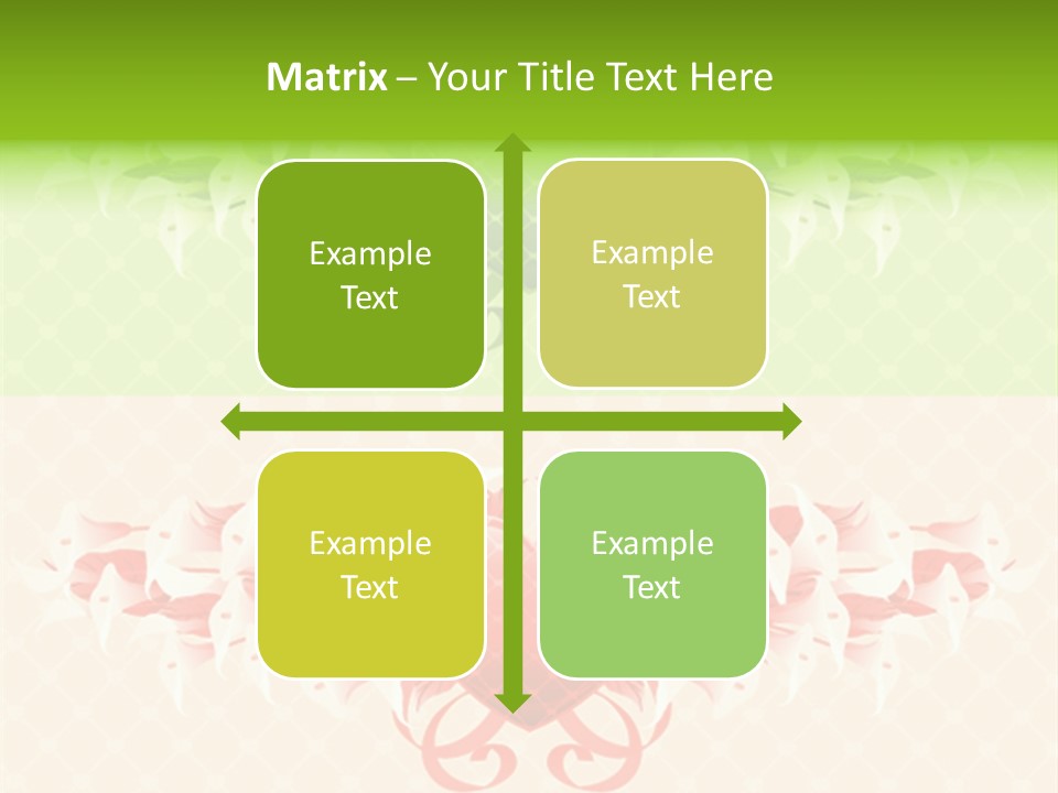 Pink Calla Art PowerPoint Template