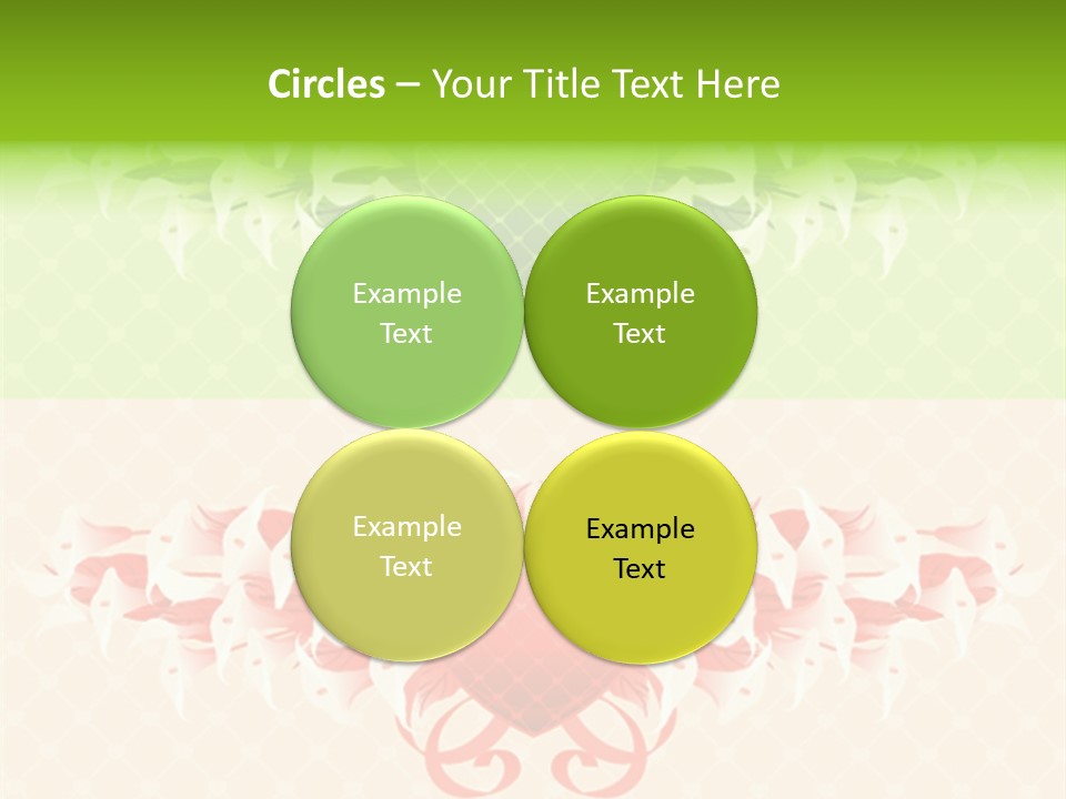 Pink Calla Art PowerPoint Template