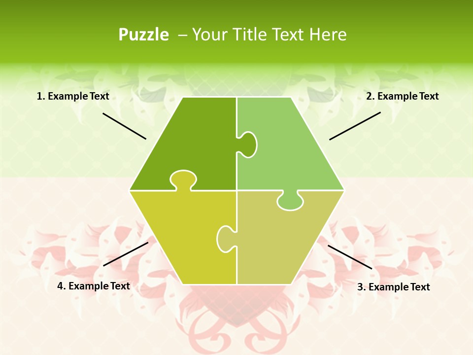 Pink Calla Art PowerPoint Template