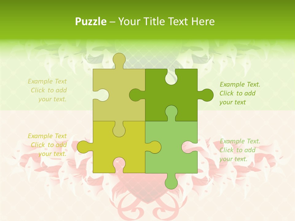 Pink Calla Art PowerPoint Template