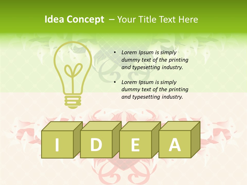 Pink Calla Art PowerPoint Template