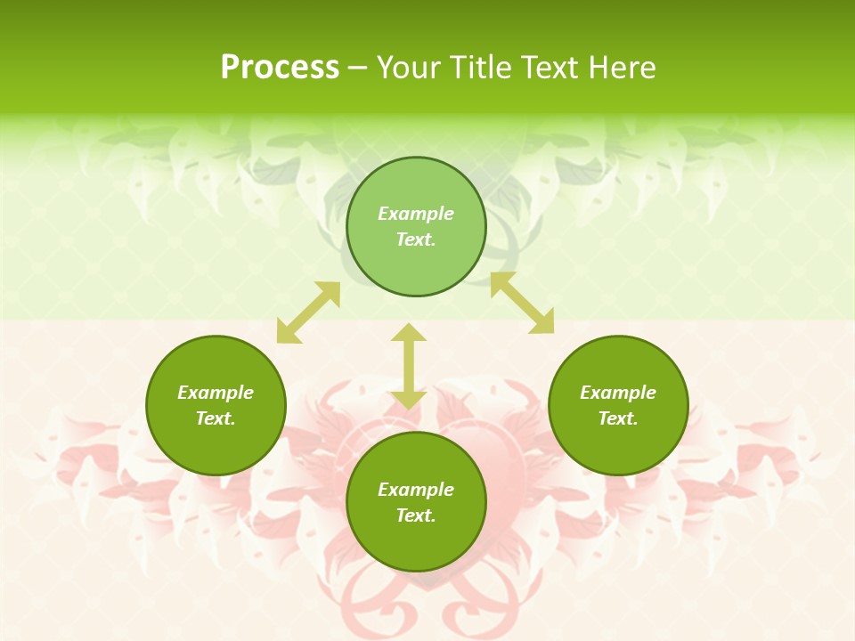 Pink Calla Art PowerPoint Template