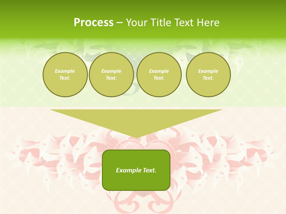 Pink Calla Art PowerPoint Template