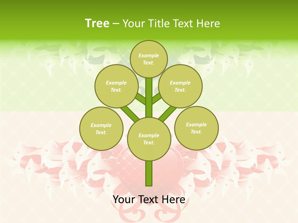 Pink Calla Art PowerPoint Template