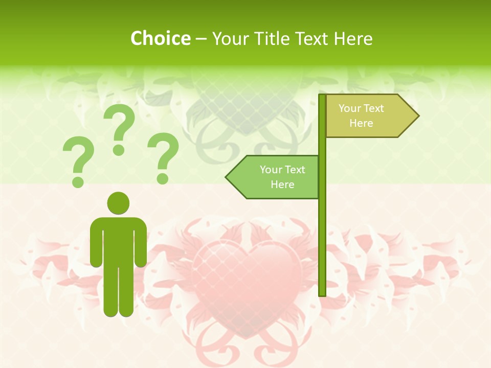 Pink Calla Art PowerPoint Template