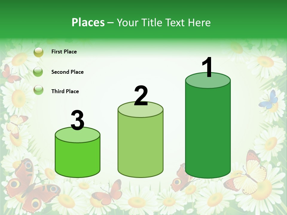 Illustration Blossom Grass PowerPoint Template