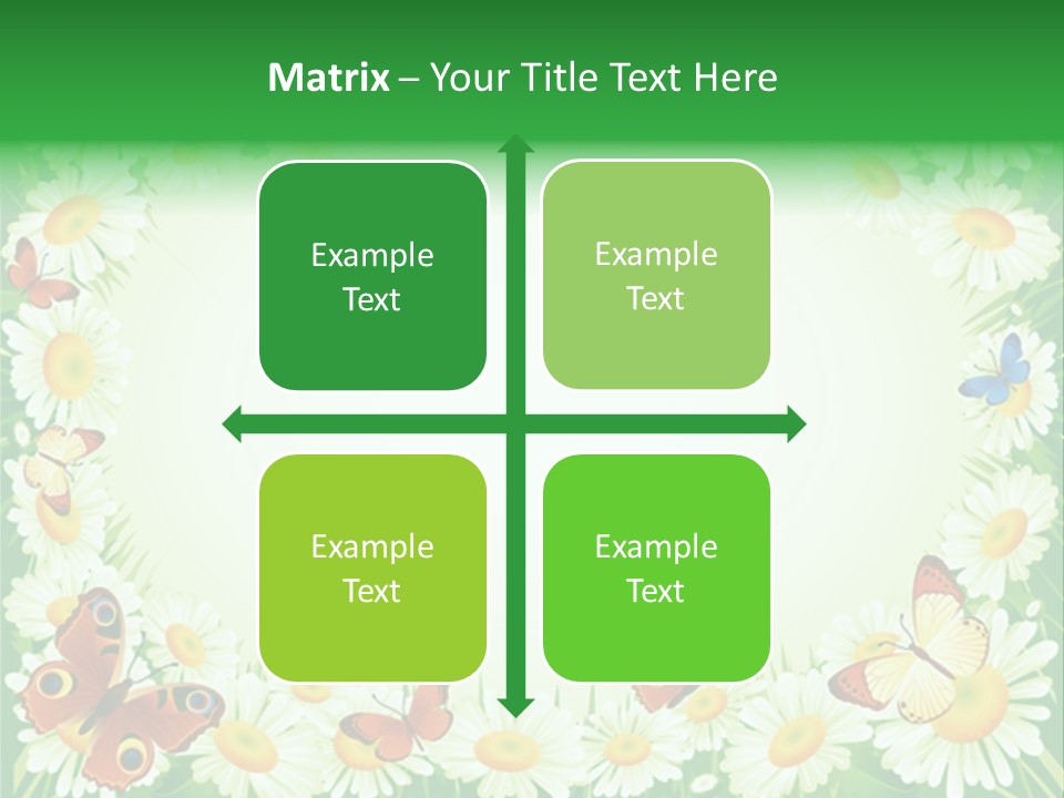 Illustration Blossom Grass PowerPoint Template